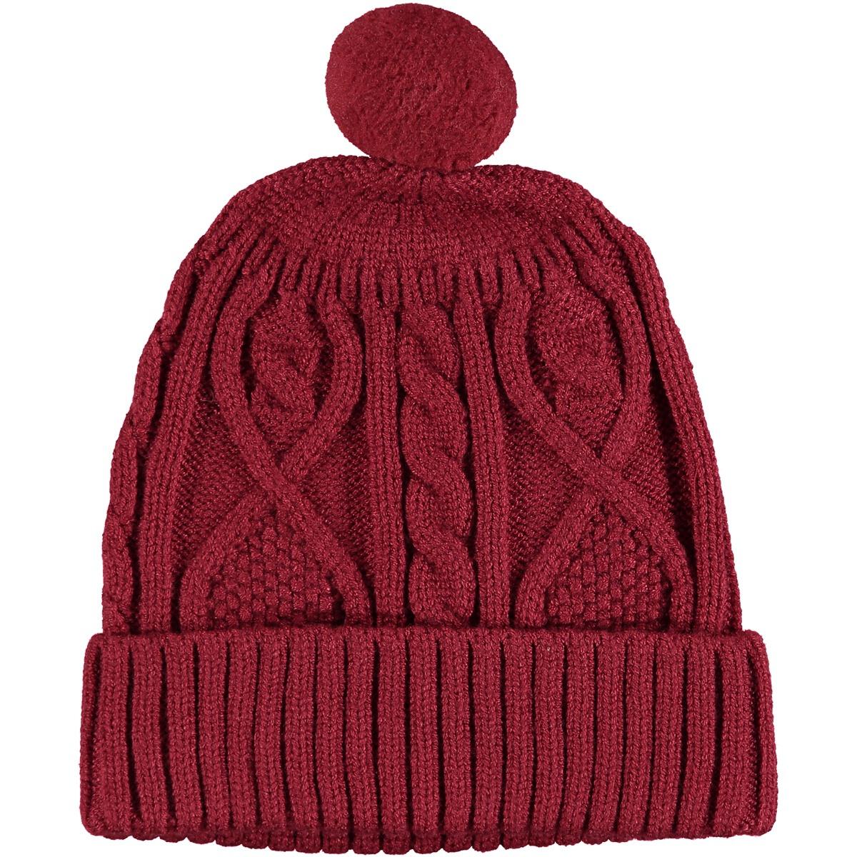 Maroon Knit Beanie