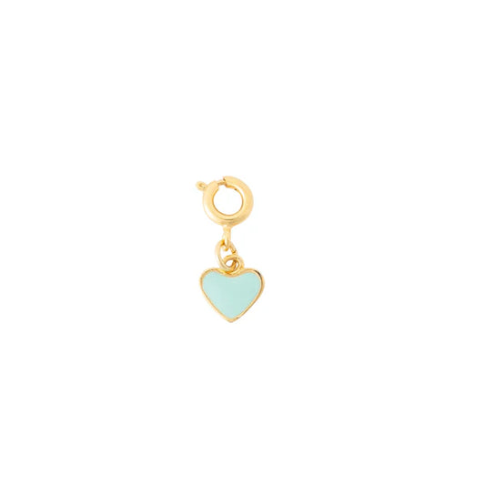 Mint Heart Charm