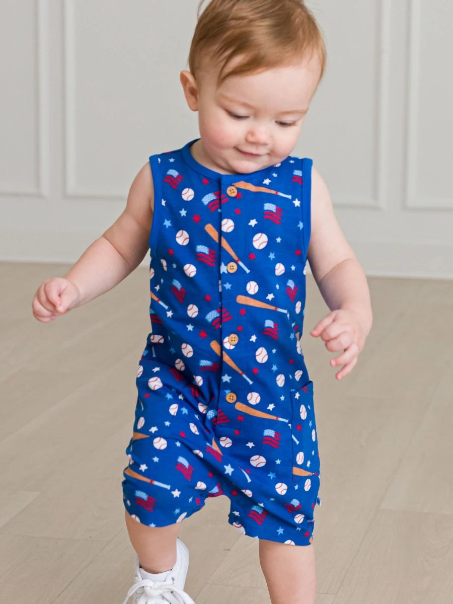 Play Ball Knit Romper