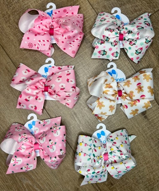 Pink Holiday Pink Hair Bows