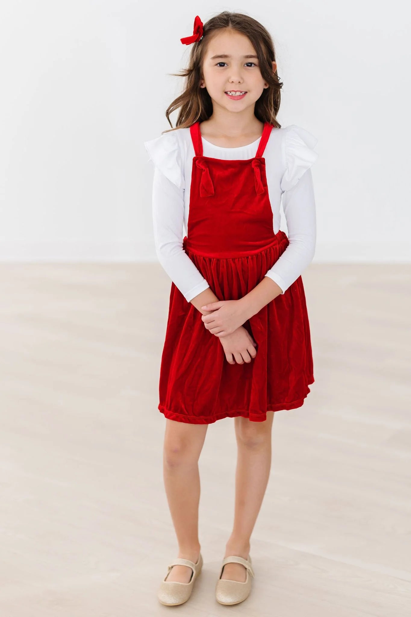 Holly Jolly Ruffle Tee and Pinafore Set