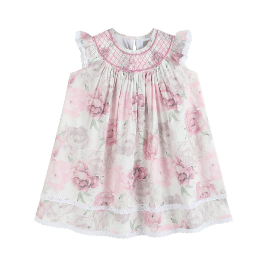 Rose Floral Bishop Dress