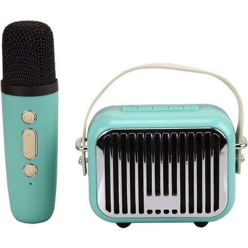 Teal Karaoke Speaker and Mic