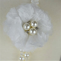 3 Pearl White Flower Necklace