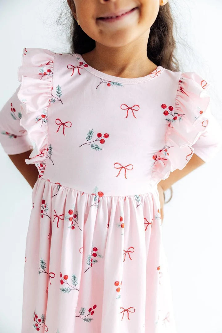 Winter Berries Twirl Dress