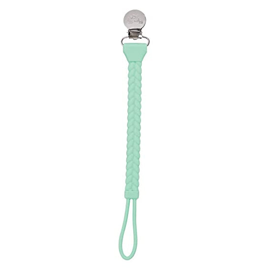 Mint Braid Paci Clip