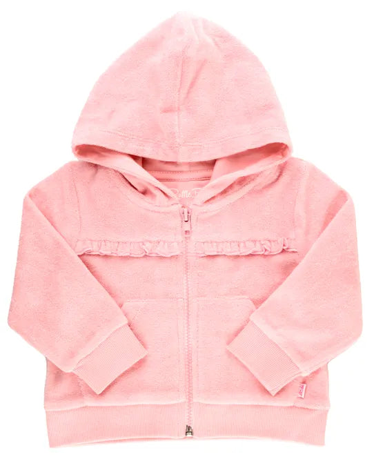 Pink Terry Knit Hoodie